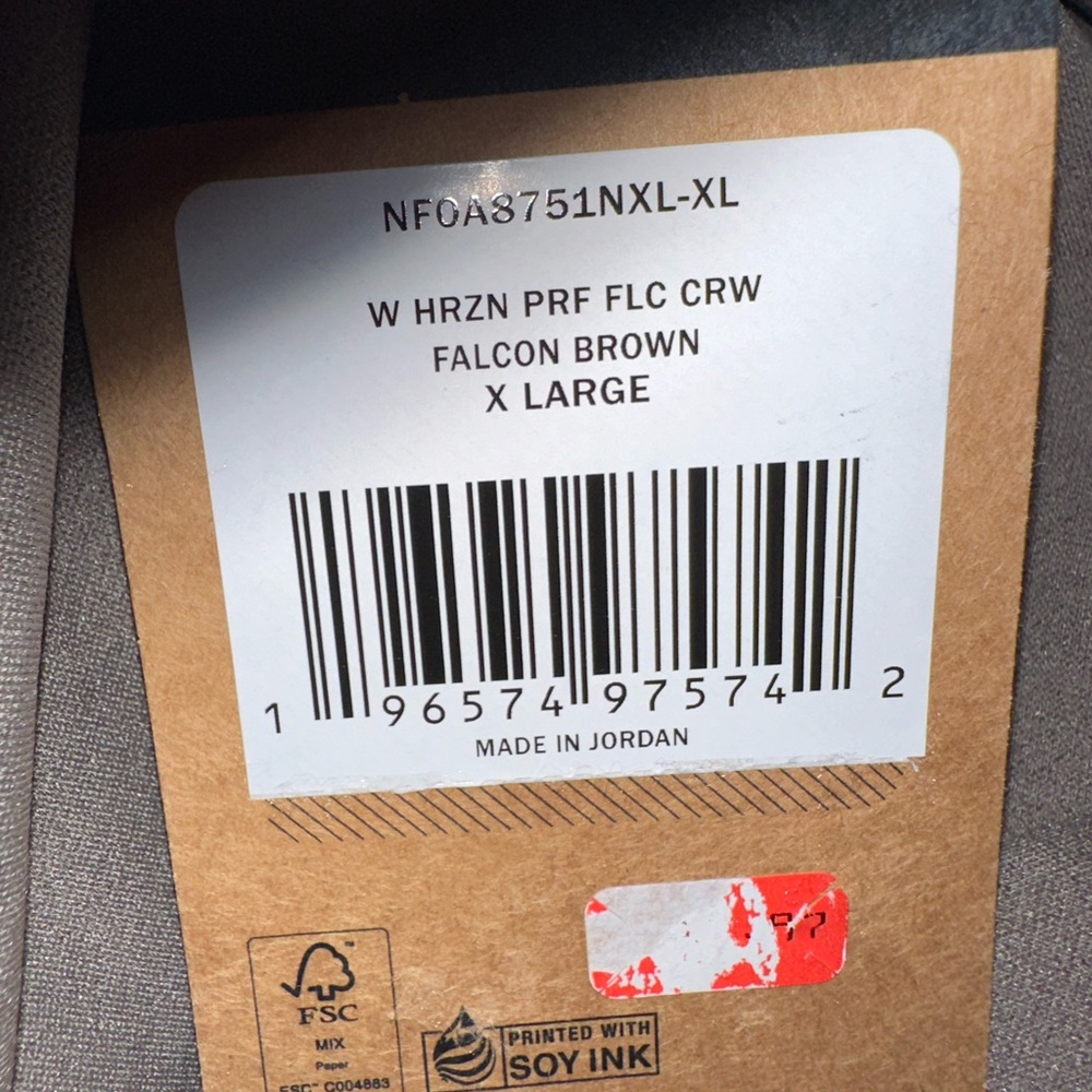 The North Face Women's Horizon Performance Fleece Crew Sweatshirt in Falcon Brow - Picture 3 of 3